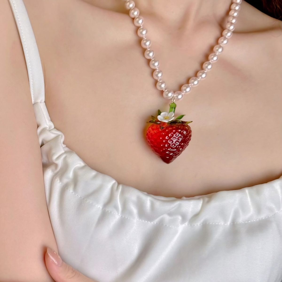 Strawberry Ring & Strawberry Pendant Necklace Collection