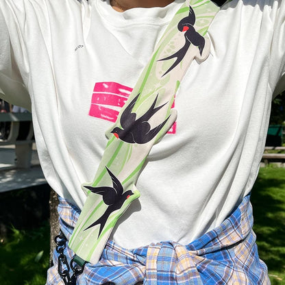 Swallow-Themed Crossbody Phone Strap丨Lemonschunks
