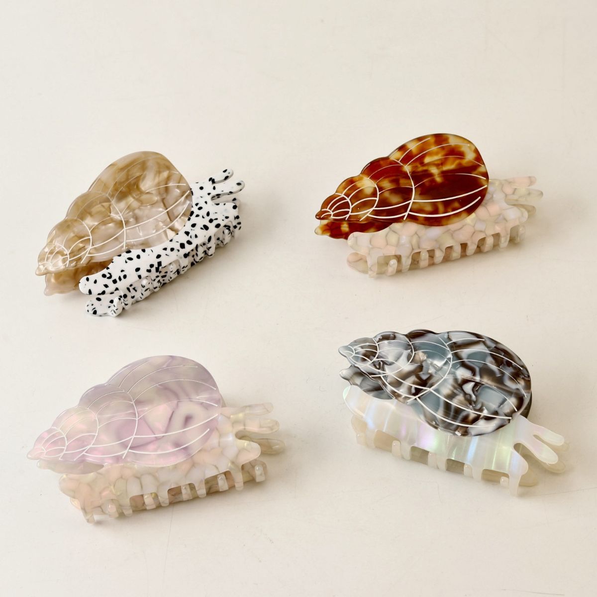 Large Textured Conch Shell Hair Claw 4 Colors