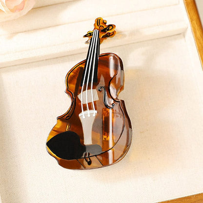 Large Tortoiseshell Violin Hair Claw