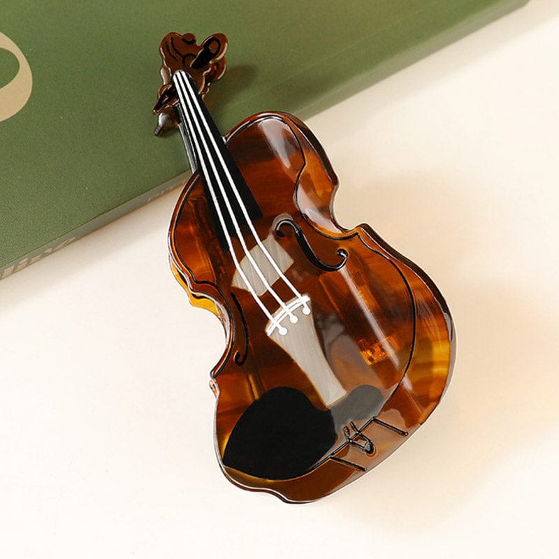 Large Tortoiseshell Violin Hair Claw