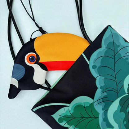 Toucan Zipper Pouch Pencil Case Bag (Ramphastos)