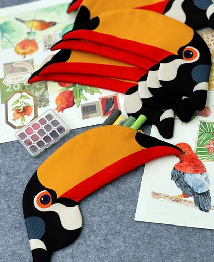 Toucan Zipper Pouch Pencil Case Bag (Ramphastos)