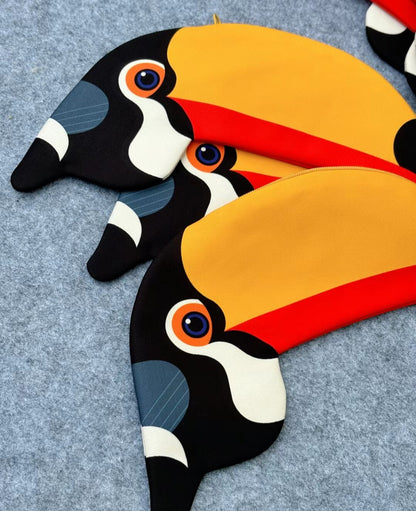 Toucan Zipper Pouch Pencil Case Bag (Ramphastos)