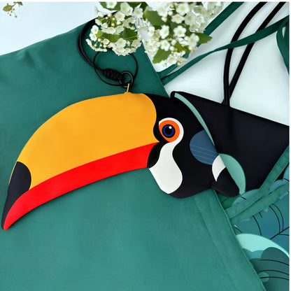 Toucan Zipper Pouch Pencil Case Bag (Ramphastos)