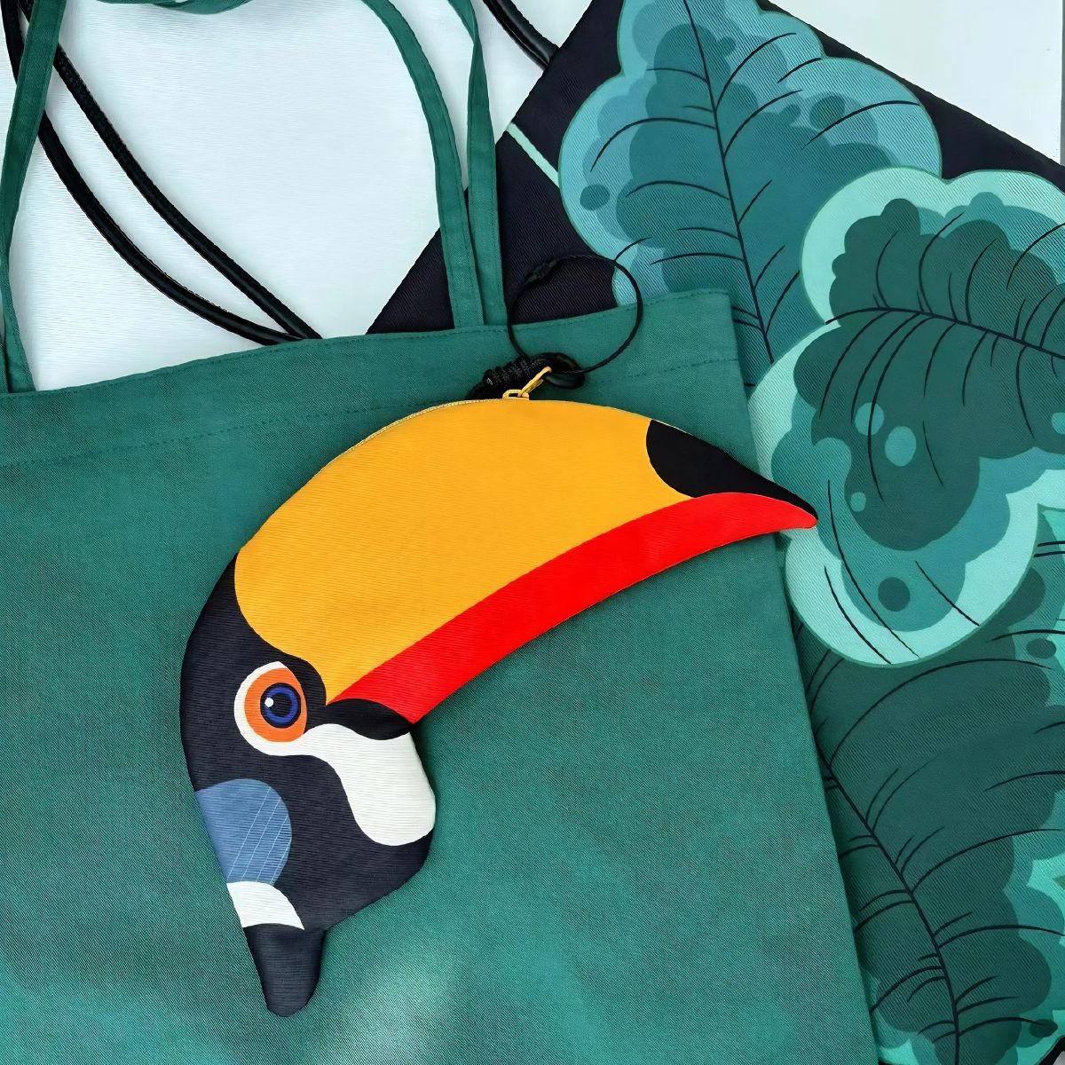 Toucan Zipper Pouch Pencil Case Bag (Ramphastos)