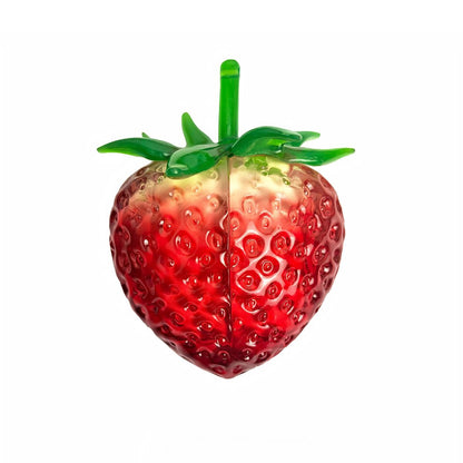 Transparent Strawberry AirPods Case Cover