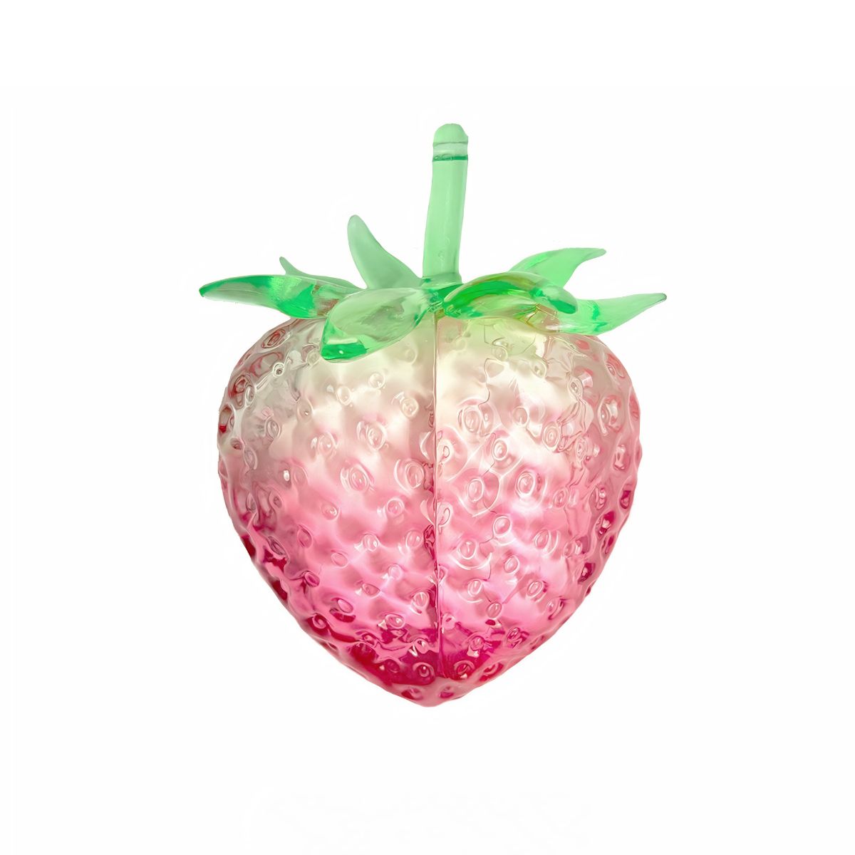 Transparent Strawberry AirPods Case Cover