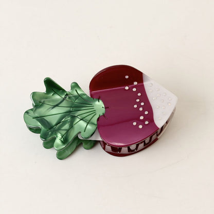 Large Carrot Radish Vegetable Hair Claw 3 Styles