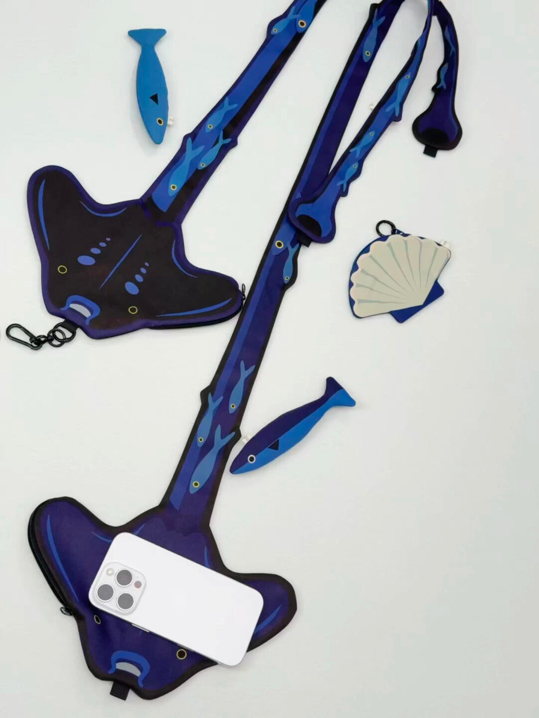 Ocean Animal Phone Crossbody Strap Bag 12 Styles