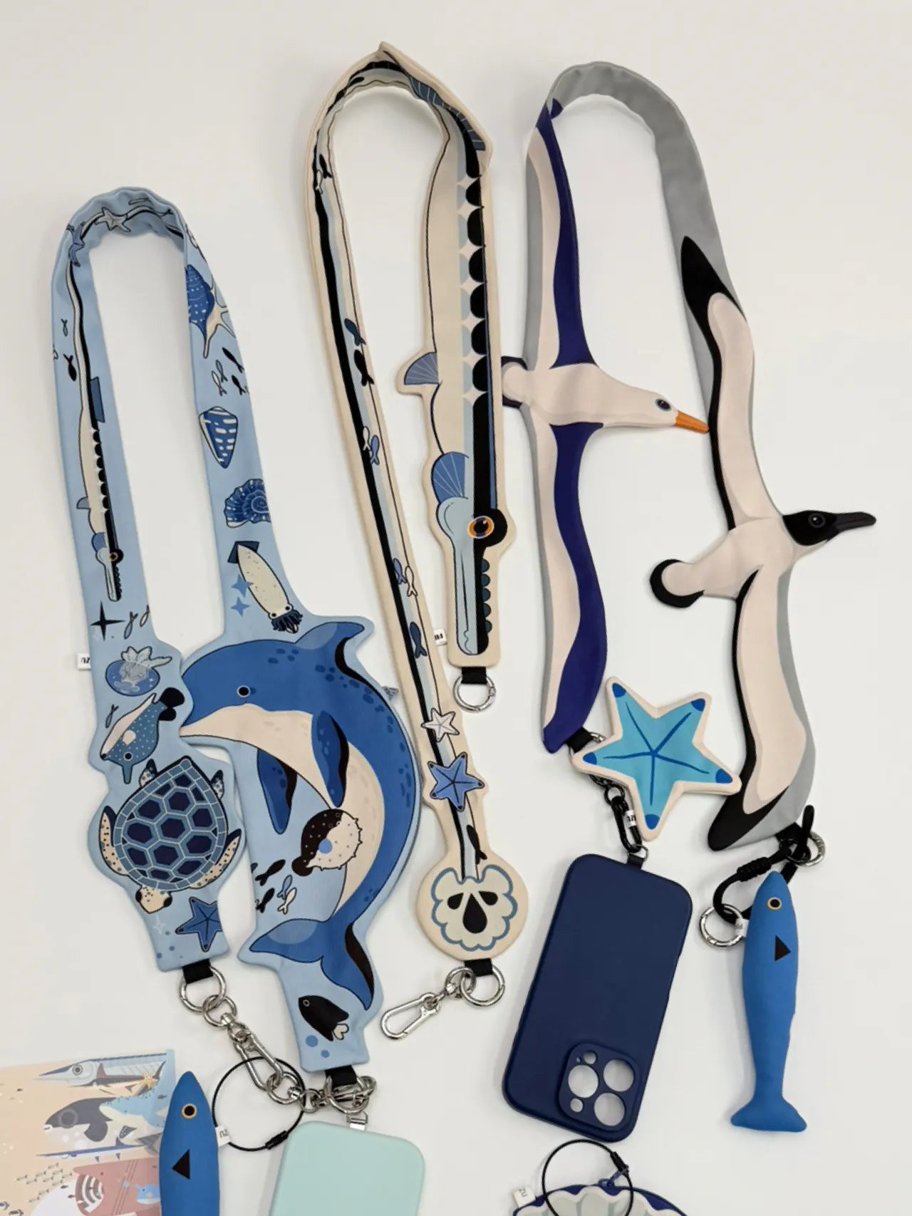 Ocean Animal Phone Crossbody Strap Bag 12 Styles