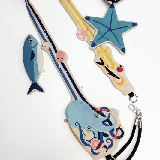 Ocean Animal Phone Crossbody Strap Bag 12 Styles