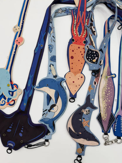 Ocean Animal Phone Crossbody Strap Bag 12 Styles
