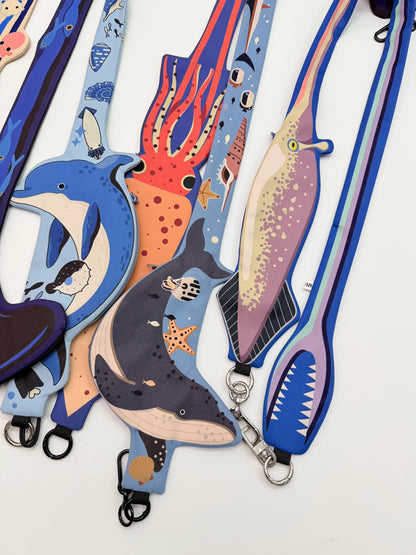 Ocean Animal Phone Crossbody Strap Bag 12 Styles