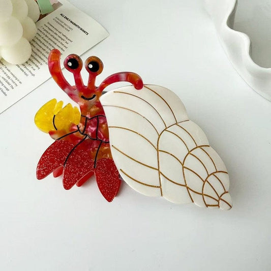 Medium White  Hermit Crab Hair Claw