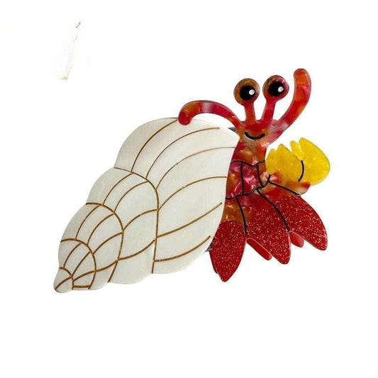 Medium White  Hermit Crab Hair Claw