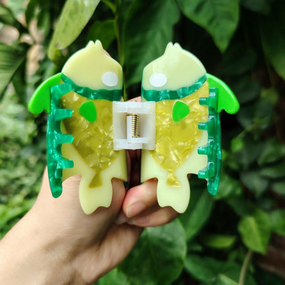 Medium Yellow  Green Angelfish Hair Claw